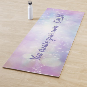 Tapis De Yoga Couleur Froide Colorée  Bokeh - Vous Créez Votre P
