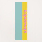 Tapis De Yoga Couleur Pastel Clair Bloc Personnalisé (Devant)