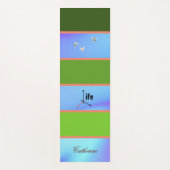 Tapis De Yoga Couleur Pastel esthétique personnalisée (Devant)