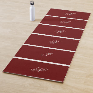 Tapis De Yoga Couleur rouge foncé personnalisée moderne