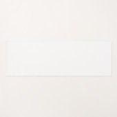 Tapis De Yoga Couleur solide blanche (Devant (Horizontal))