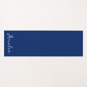 Tapis De Yoga Couleur solide bleue royale (Devant (Horizontal))