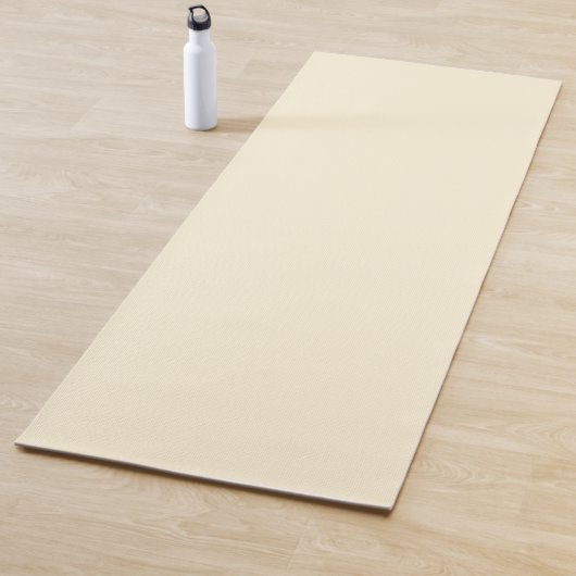 Tapis De Yoga Couleur solide de Cornsilk (En situation)