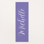 Tapis de Yoga couleur solide personnalisé avec nom (Devant)