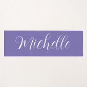 Tapis de Yoga couleur solide personnalisé avec nom (Devant (Horizontal))