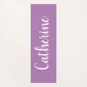 Tapis de Yoga couleur solide personnalisé avec nom (Devant)