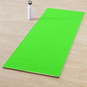 Tapis De Yoga Couleur solide verte néon