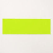 Tapis De Yoga Couleur uni de chaux électrique (Devant (Horizontal))