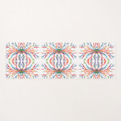 Tapis De Yoga Couleurs arc-en-ciel Abstraites (Devant (Horizontal))