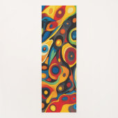 Tapis De Yoga Couleurs chaudes psychédéliques (Devant)