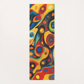 Tapis De Yoga Couleurs chaudes psychédéliques (Dos)