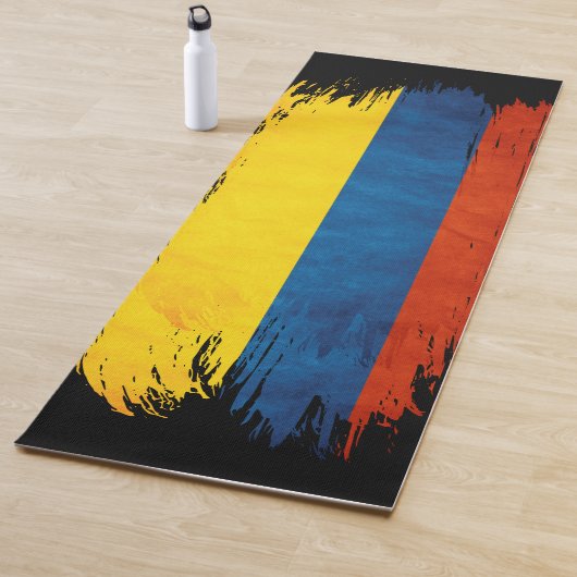 Tapis De Yoga Couleurs de Colombie (En situation)