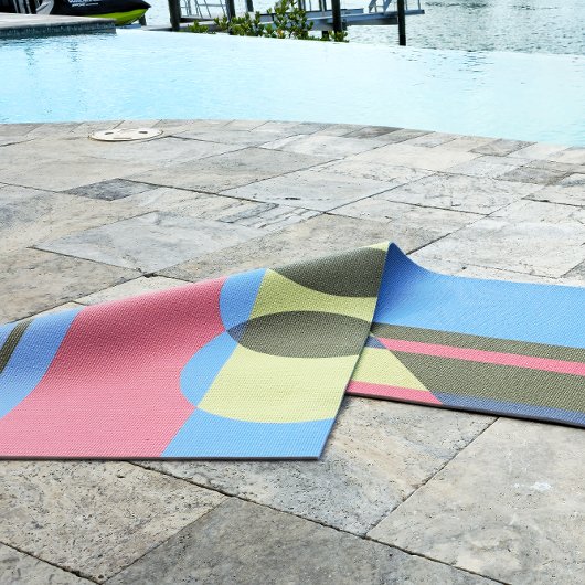 Tapis De Yoga Couleurs et formes graphiques