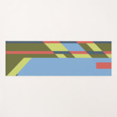 Tapis De Yoga Couleurs et formes graphiques (Devant (Horizontal))