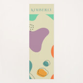 Tapis De Yoga Couleurs pastel formes abstraites arrière - plan m (Devant)