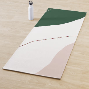Tapis De Yoga Couleurs pastel géométriques abstraites minimes