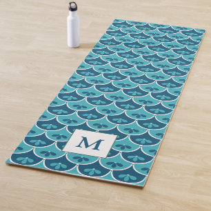Tapis De Yoga Couleurs personnalisées du motif floral de pétoncl
