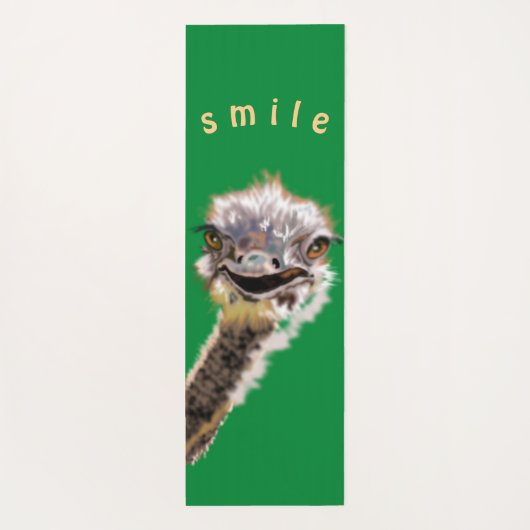 Tapis De Yoga Couleurs Personnalisées Yoga Mat Happy Ostrich - V (Dos)