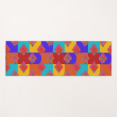 Tapis De Yoga Couleurs vives inspirées d'Ankara Deux designs (Devant (Horizontal))