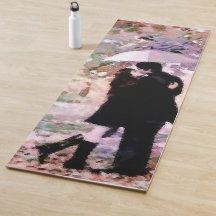 Couple en amour S'embrasser dans la pluie Art Abst