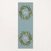 Tapis De Yoga Courbe botanique eucalyptus élégant et moderne (Devant)