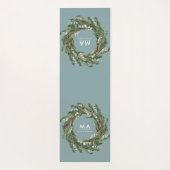 Tapis De Yoga Courbe botanique eucalyptus élégant et moderne (Dos)