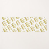 Tapis De Yoga Couronne d'or - luxe royal (Devant (Horizontal))