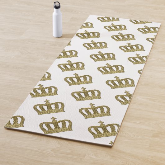 Tapis De Yoga Couronne d'or - luxe royal 2 (En situation)