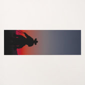 Tapis De Yoga cowboy au coucher du soleil (Dos (Horizontal))
