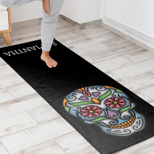 Tapis De Yoga Crâne à sucre vibrant