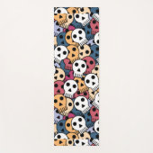 Tapis De Yoga crâne d'halloween (Devant)