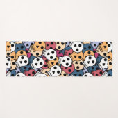 Tapis De Yoga crâne d'halloween (Devant (Horizontal))