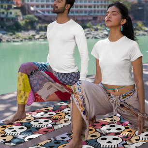 Tapis De Yoga crâne d'halloween