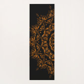 Tapis De Yoga Crâne en fleurs (Dos)