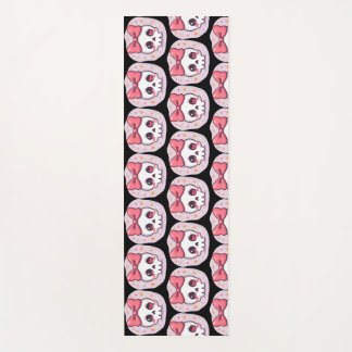 Tapis De Yoga Crâne Pastel Goth avec un Nœud