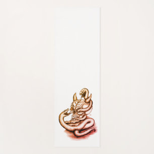 Tapis De Yoga Crâne - Tête diabolique avec serpent