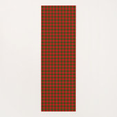 Tapis De Yoga Crawford tartan rouge vert plaid (Dos)
