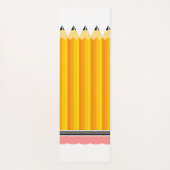 Tapis De Yoga Crayon enseignant avec nom (Dos)