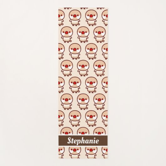 Tapis De Yoga Cream Java sparrow (Devant)
