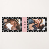 Tapis De Yoga Create Your Own Photo Collage Monogram  (Devant (Horizontal))