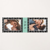 Tapis De Yoga Create Your Own Photo Collage Monogram  (Devant (Horizontal))