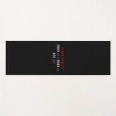 Tapis De Yoga Création personnelle (Devant (Horizontal))