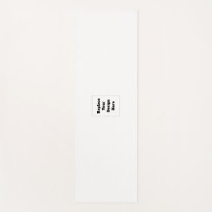Tapis De Yoga Créez Votre Propre blanc