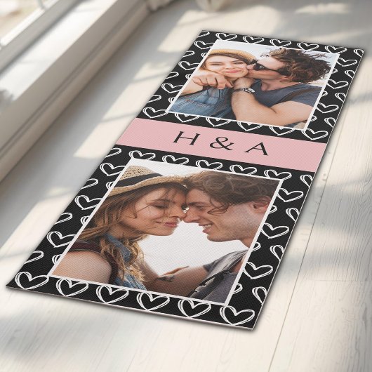 Tapis De Yoga Créez Votre Propre Monogramme de Collage de Photos