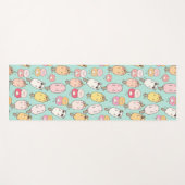 Tapis De Yoga Crème glacée Kawaii (Devant (Horizontal))