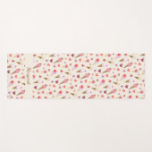 Tapis De Yoga Crème glacée Whimsical Retro Inspiré (Devant (Horizontal))
