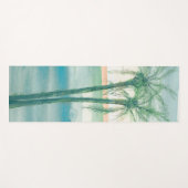 Tapis De Yoga Crépuscule paisible tropical (Devant (Horizontal))