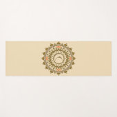 Tapis De Yoga Crescent Moon Mandala (Devant (Horizontal))