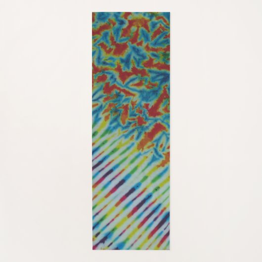 Tapis De Yoga Crinké Stripes Tie Dye (Devant)