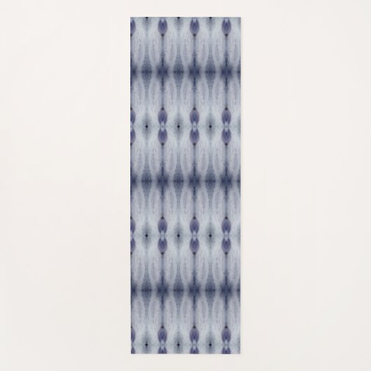 Tapis De Yoga Crocus Ikat 5 Fog (Devant)